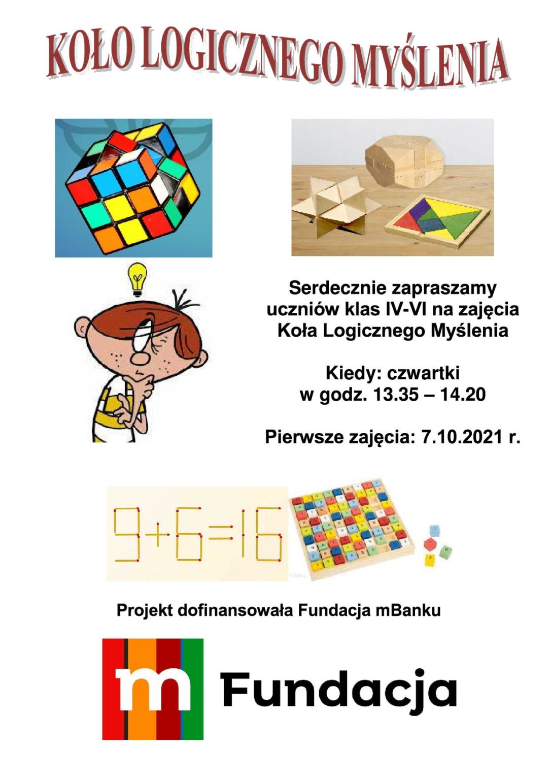 Konkurs Logicznego Myślenia Poziom 3 Koło Logicznego Myślenia – Szkoła Podstawowa nr 3